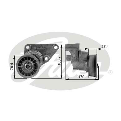 Gates t38158 belt tensioner - gates,